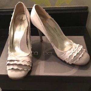 Silver Satin Dress Shoes